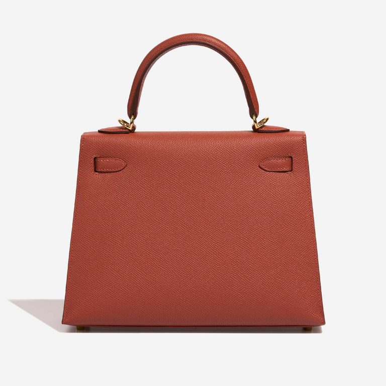 Hermès Kelly 25 RougeVenitien Back  | Sell your designer bag on Saclab.com