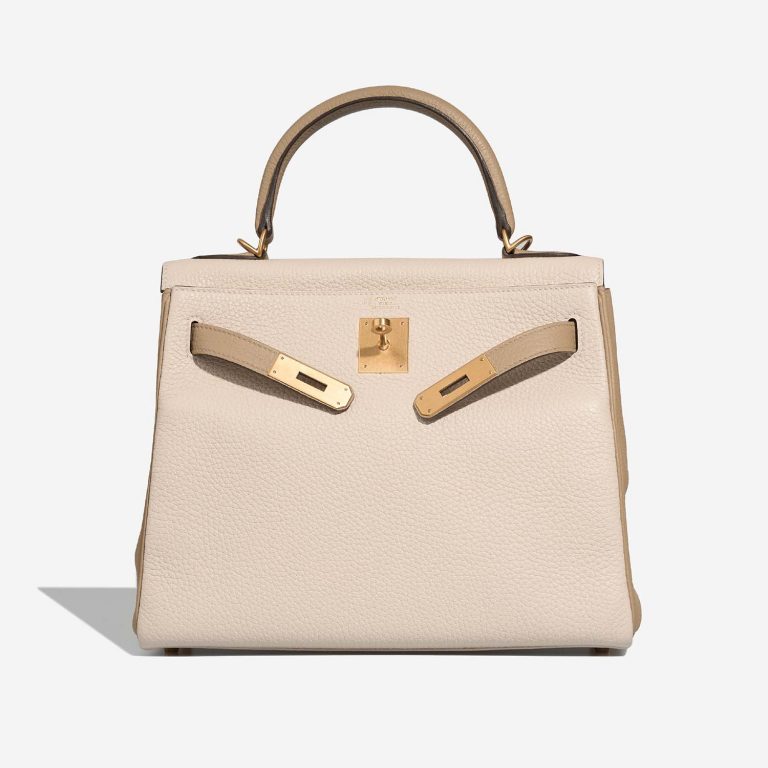 Hermès KellyHSS 28 Craie-Trench Front Open | Sell your designer bag on Saclab.com