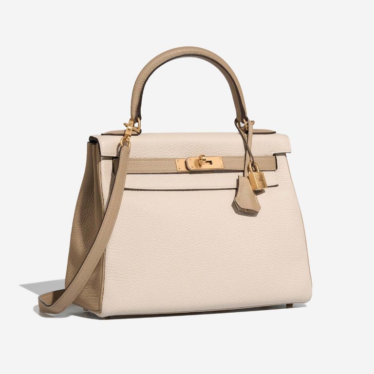 Hermès KellyHSS 28 Craie-Trench Side Front  | Sell your designer bag on Saclab.com