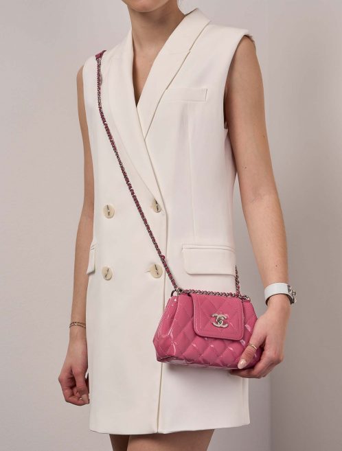 Chanel FlapBag Small Pink Sizes Worn | Sell your designer bag on Saclab.com