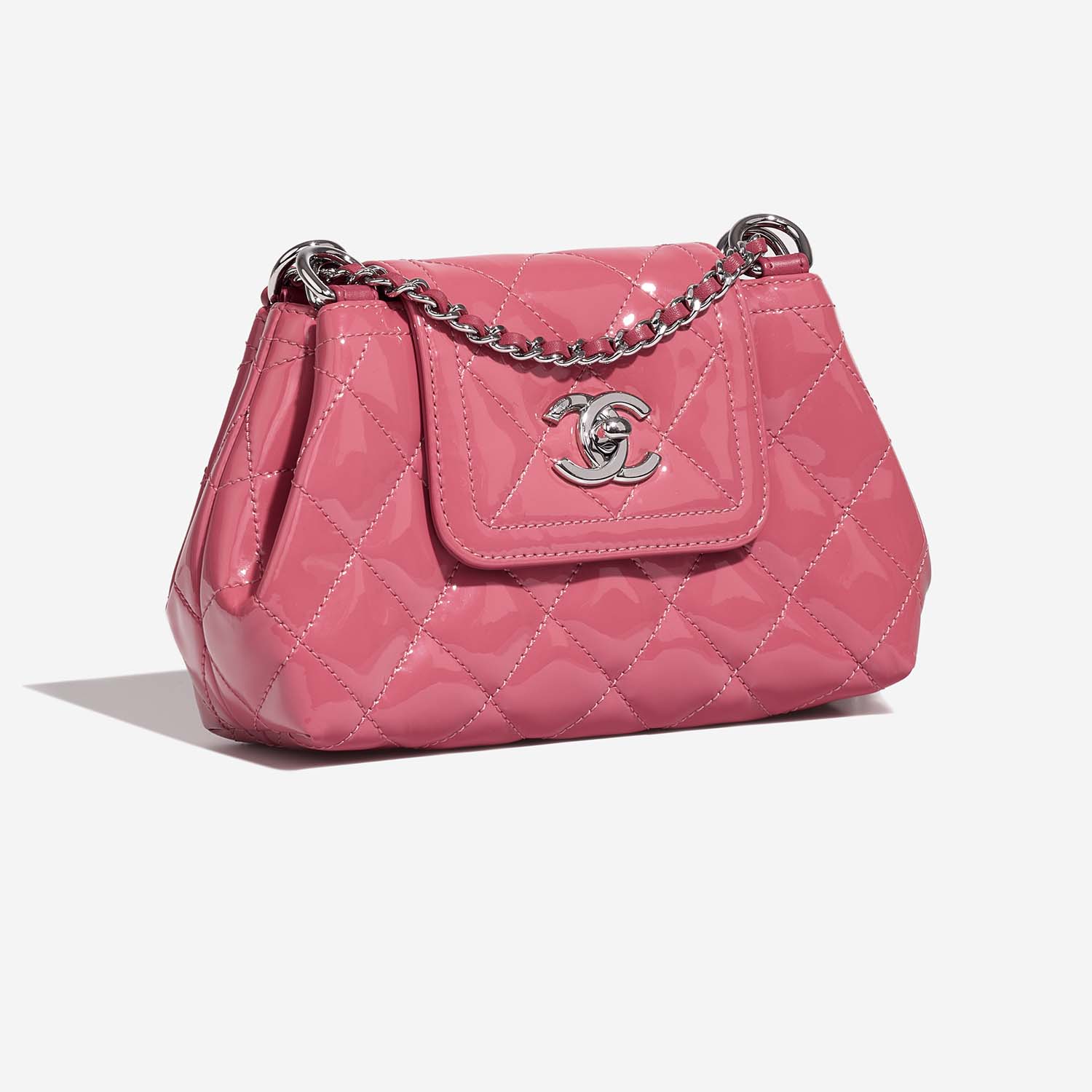 Chanel FlapBag Small Pink Side Front  | Sell your designer bag on Saclab.com