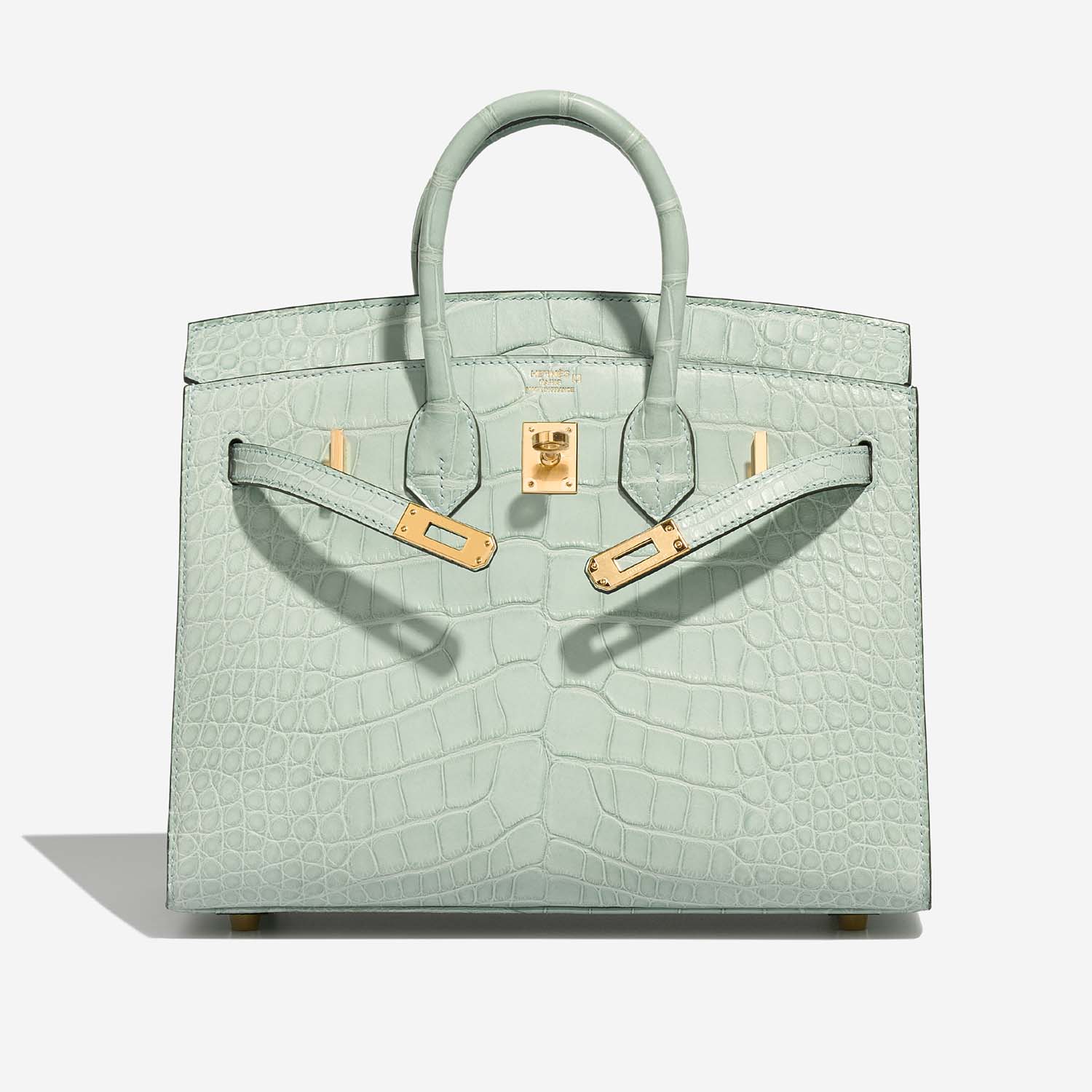 Hermès Birkin 25 VertD&#039;Eau Front Open | Vendre votre sac de créateur sur Saclab.com