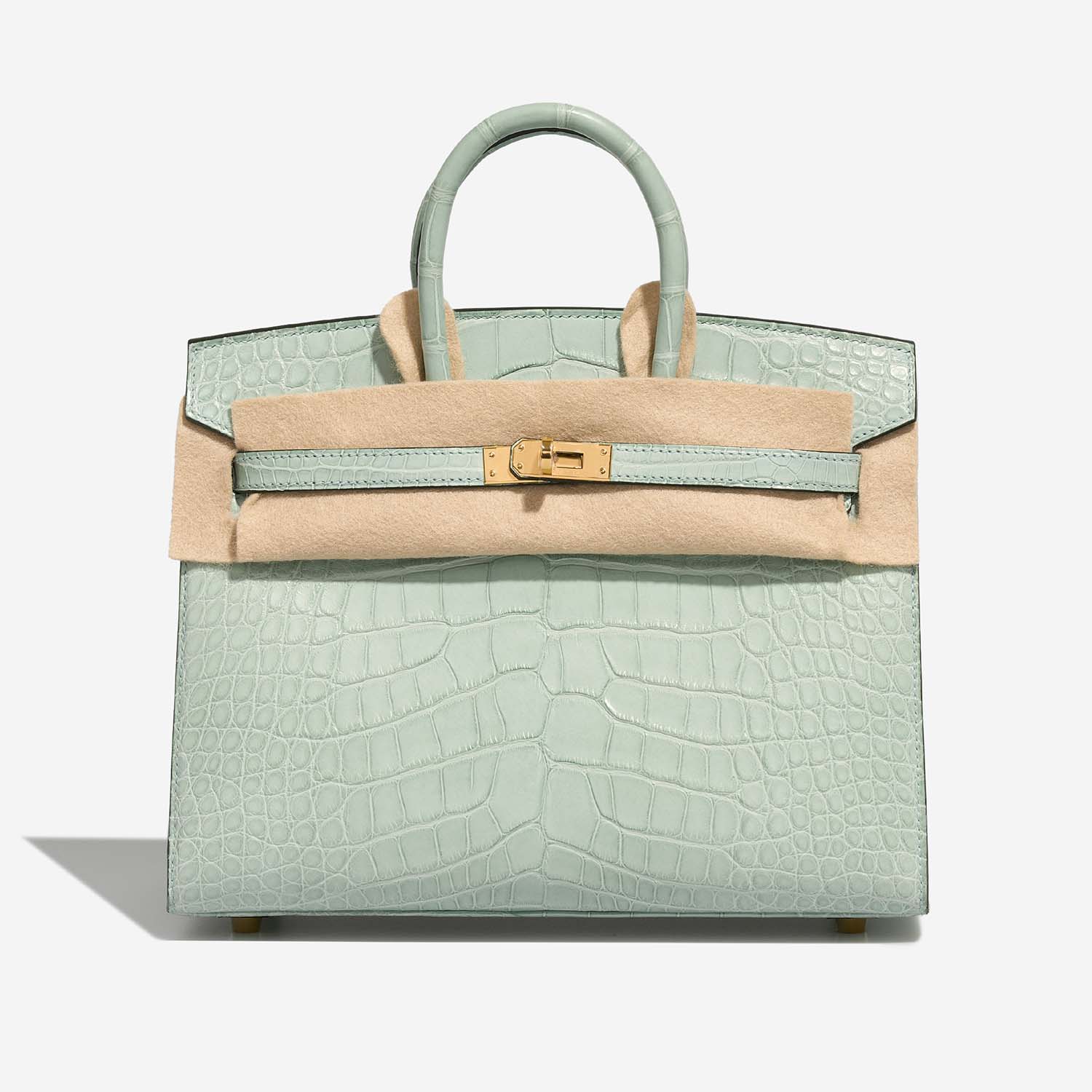 Hermès Birkin 25 VertD'Eau Front Velt | Sell your designer bag on Saclab.com