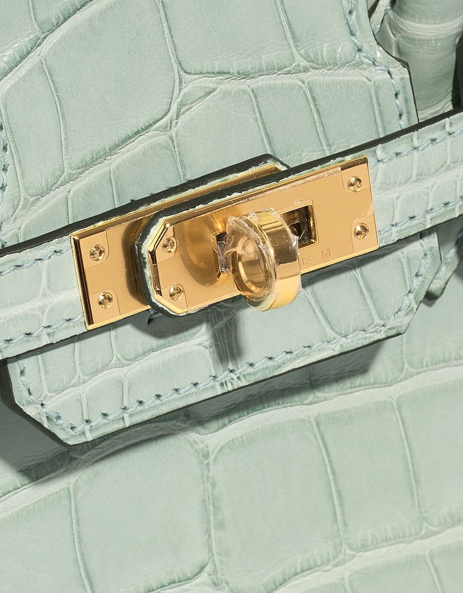 Hermès Birkin 25 VertD'Eau Closing System  | Sell your designer bag on Saclab.com