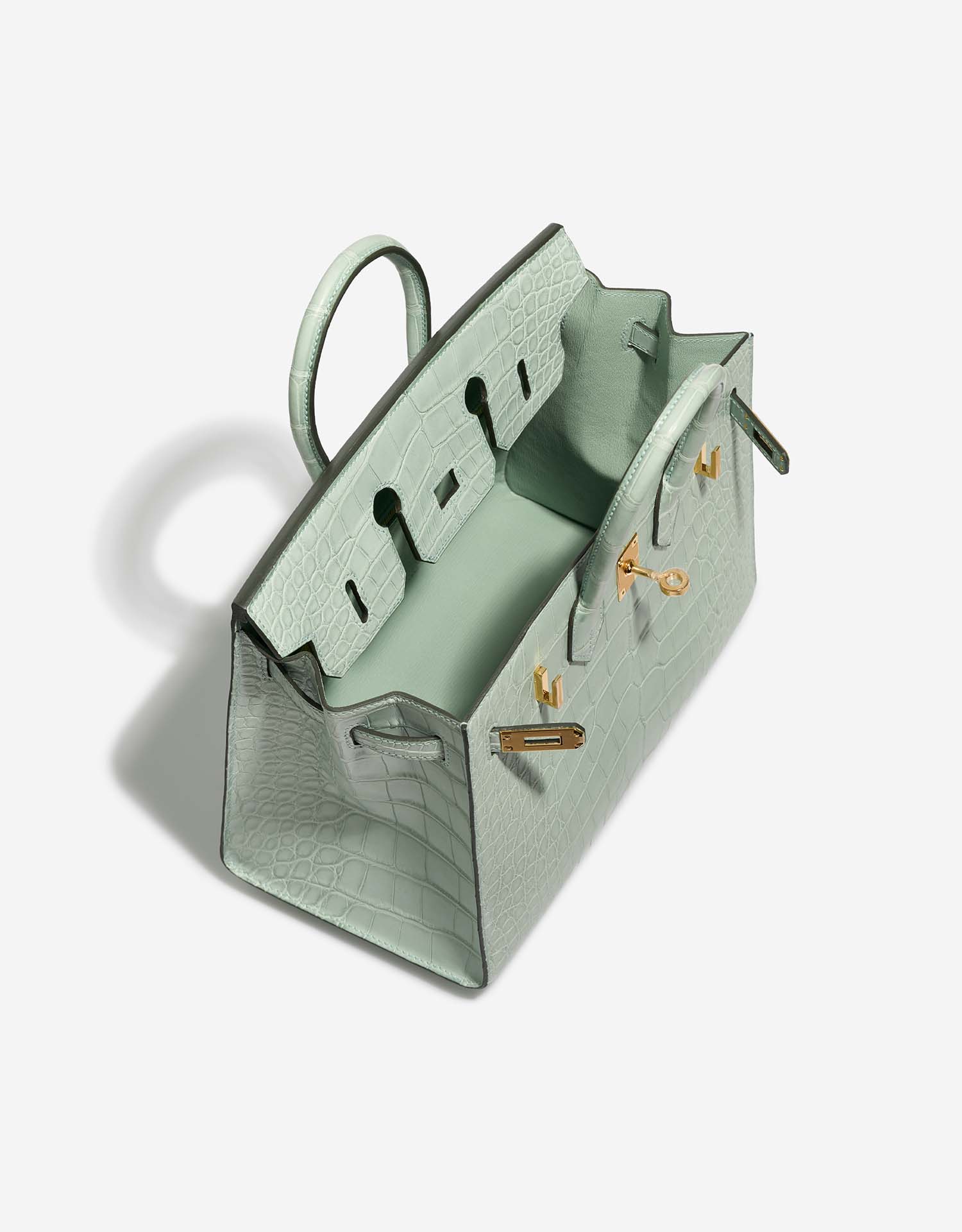Hermès Birkin 25 VertD'Eau Inside  | Sell your designer bag on Saclab.com