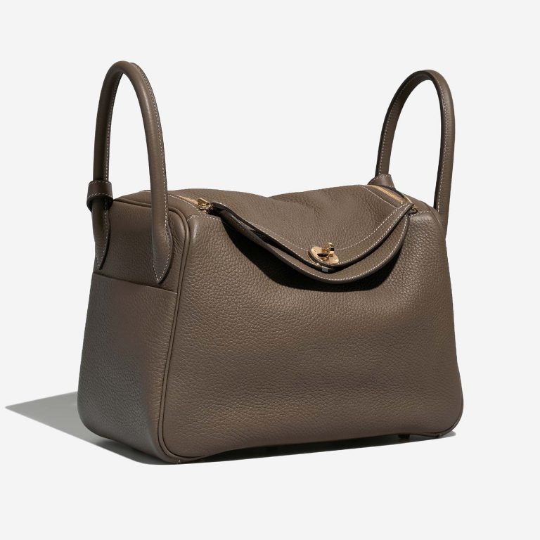 Hermès Lindy 30 Étoupe Side Front | Vendez votre sac de créateur sur Saclab.com