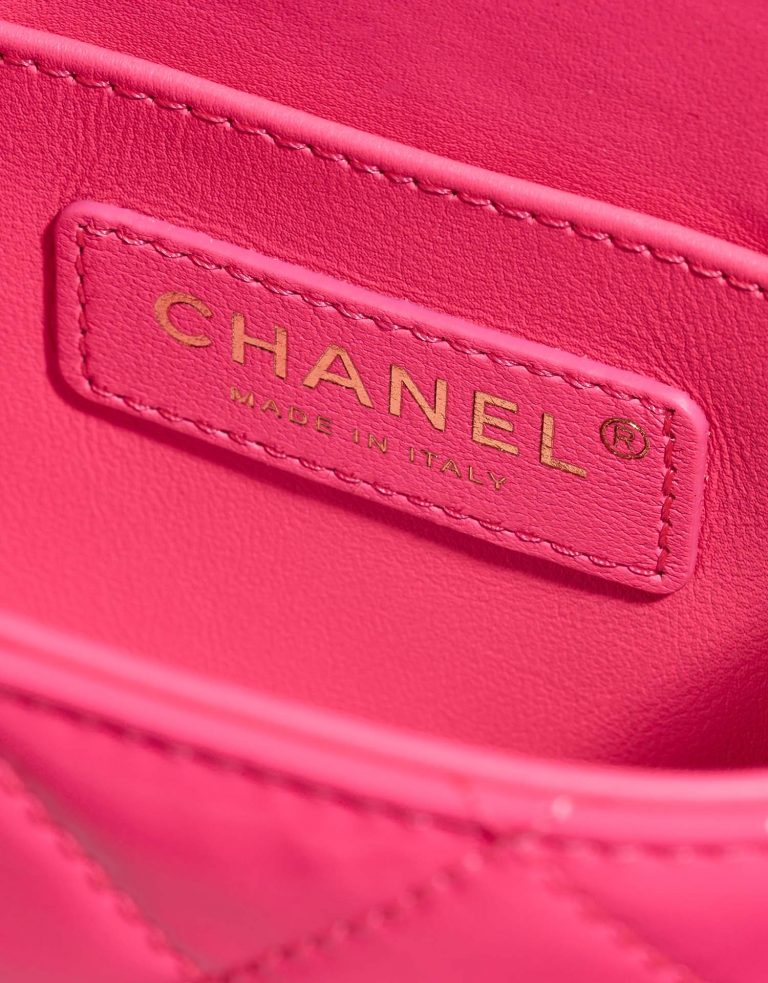 Chanel Vanity Small NeonPink Logo  | Sell your designer bag on Saclab.com