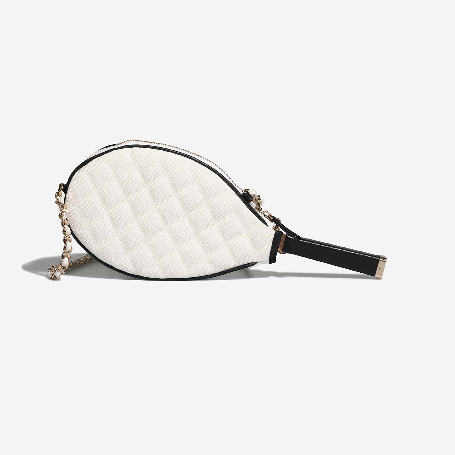 Chanel ClutchWithChain Small Weiß-Schwarz 5B 1 | Verkaufen Sie Ihre Designer-Tasche auf Saclab.com