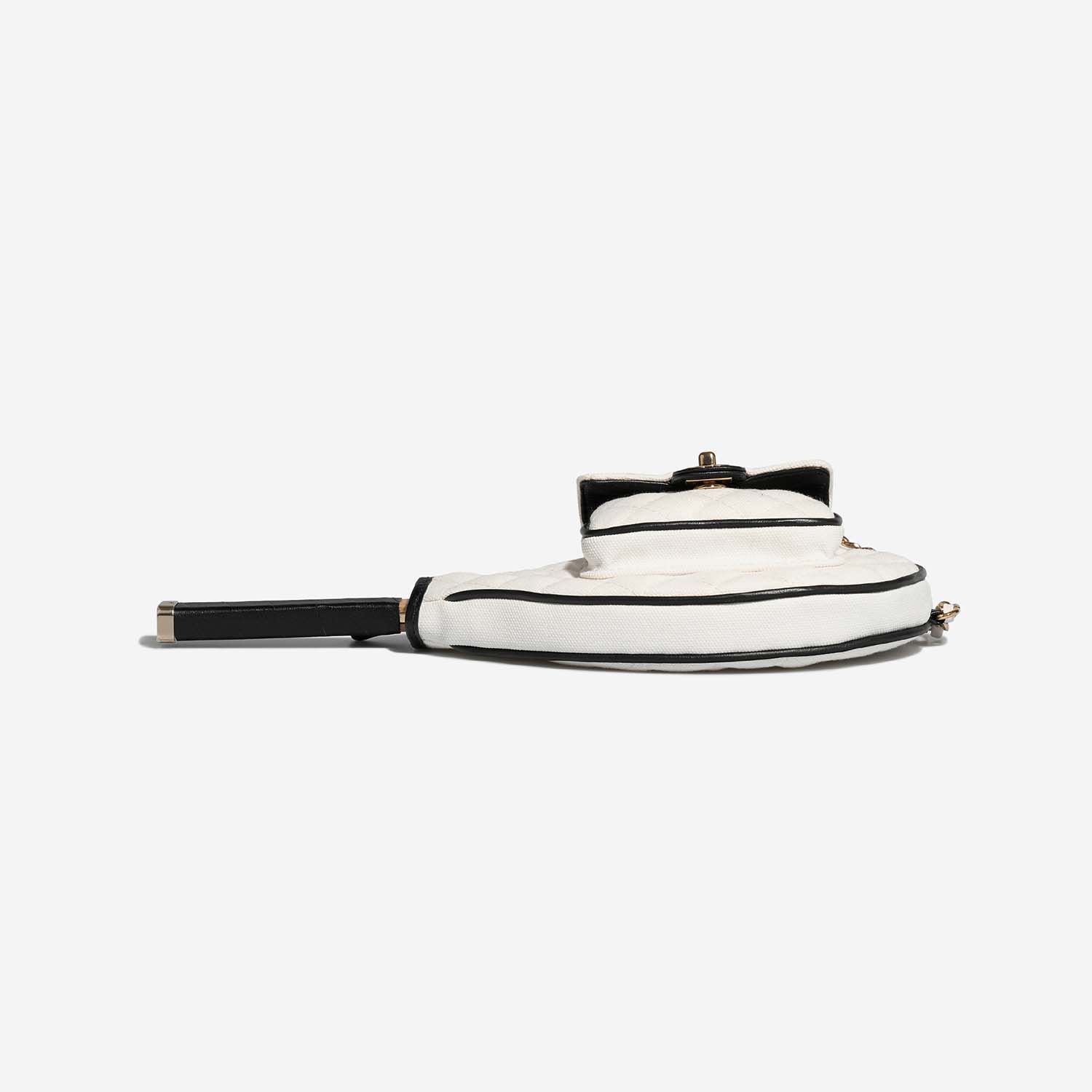 Chanel ClutchWithChain Small Weiß-Schwarz 8BTM S | Verkaufen Sie Ihre Designer-Tasche auf Saclab.com