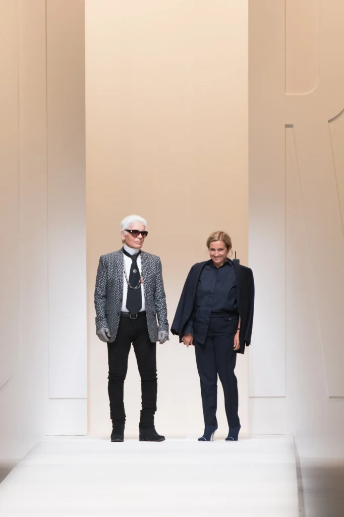 Karl Lagerfeld und Silvia Venturi Fendi