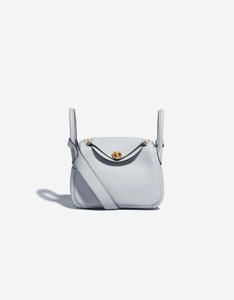 Hermès Lindy Mini BleuPale Front  | Sell your designer bag on Saclab.com