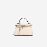 Hermès KellyHSS Mini Craie-GrisAsphalte Front  | Sell your designer bag on Saclab.com