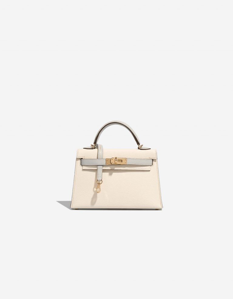 Hermès KellyHSS Mini Craie-GrisAsphalte Front | Vendez votre sac de créateur sur Saclab.com