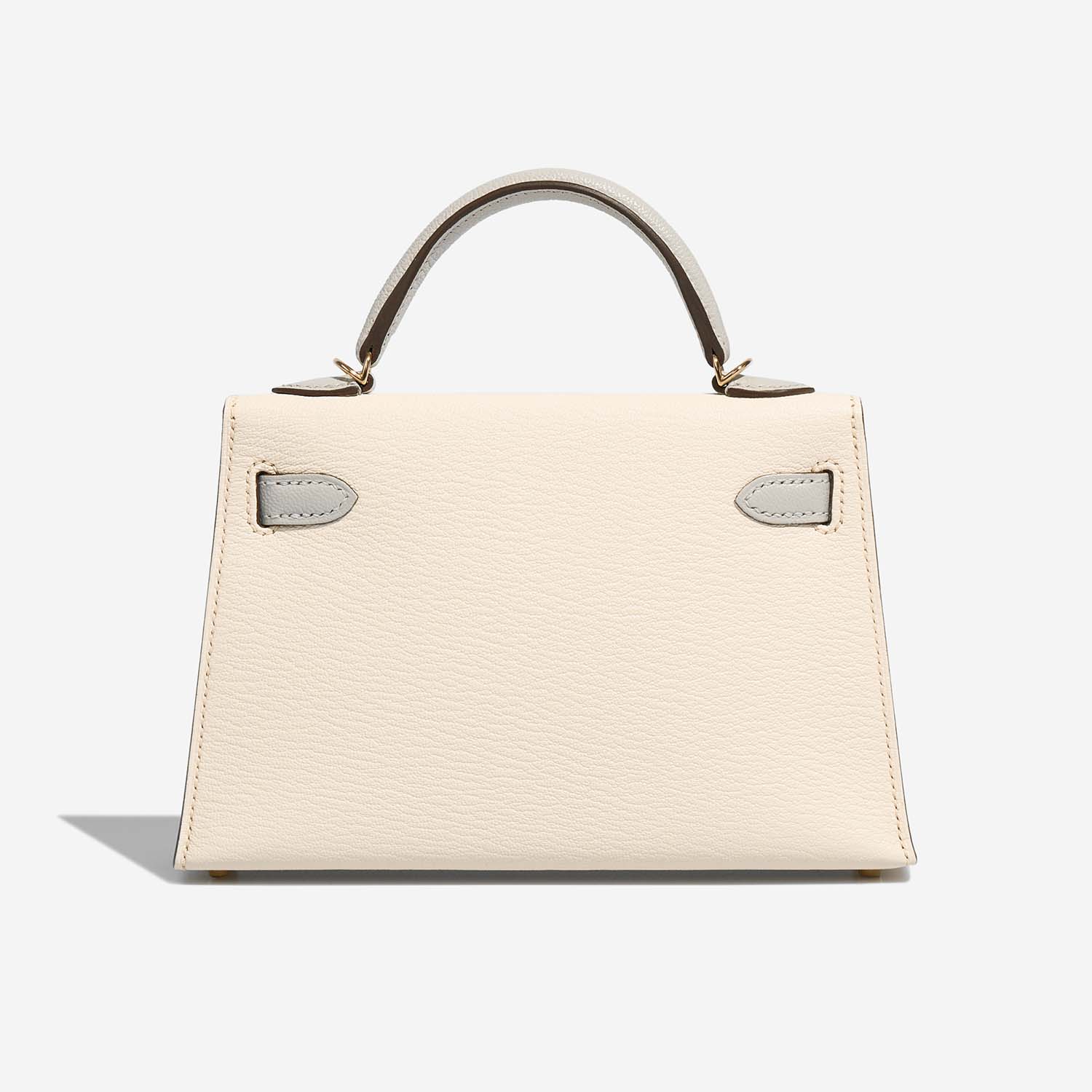 Hermès KellyHSS Mini Craie-GrisAsphalte Back  | Sell your designer bag on Saclab.com