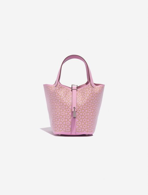Hermès Picotin 18 MauveSylvestre-Cuivre-White Front  | Sell your designer bag on Saclab.com