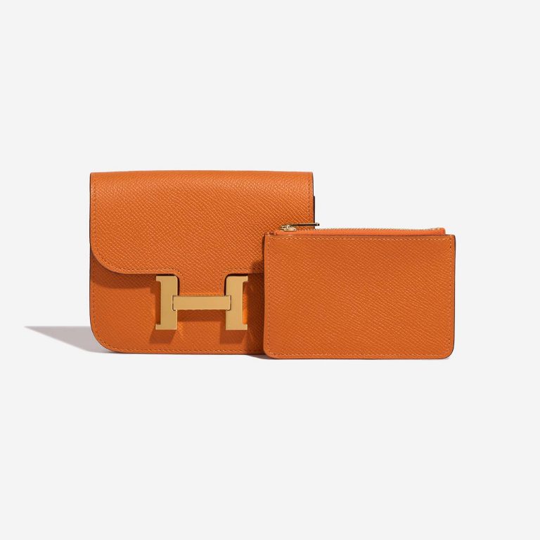 Hermès Constance SlimWallet OrangeH Front | Verkaufen Sie Ihre Designer-Tasche auf Saclab.com