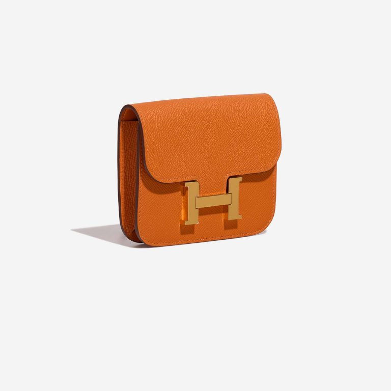 Hermès Constance SlimWallet OrangeH Side Front | Verkaufen Sie Ihre Designer-Tasche auf Saclab.com