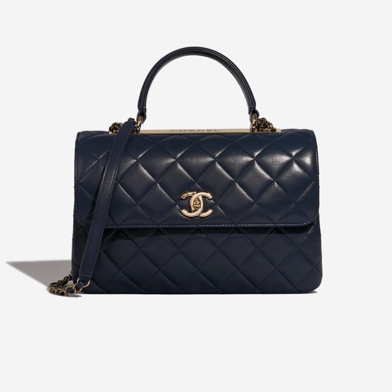 Chanel Trendy Large Navy Front  | Sell your designer bag on Saclab.com