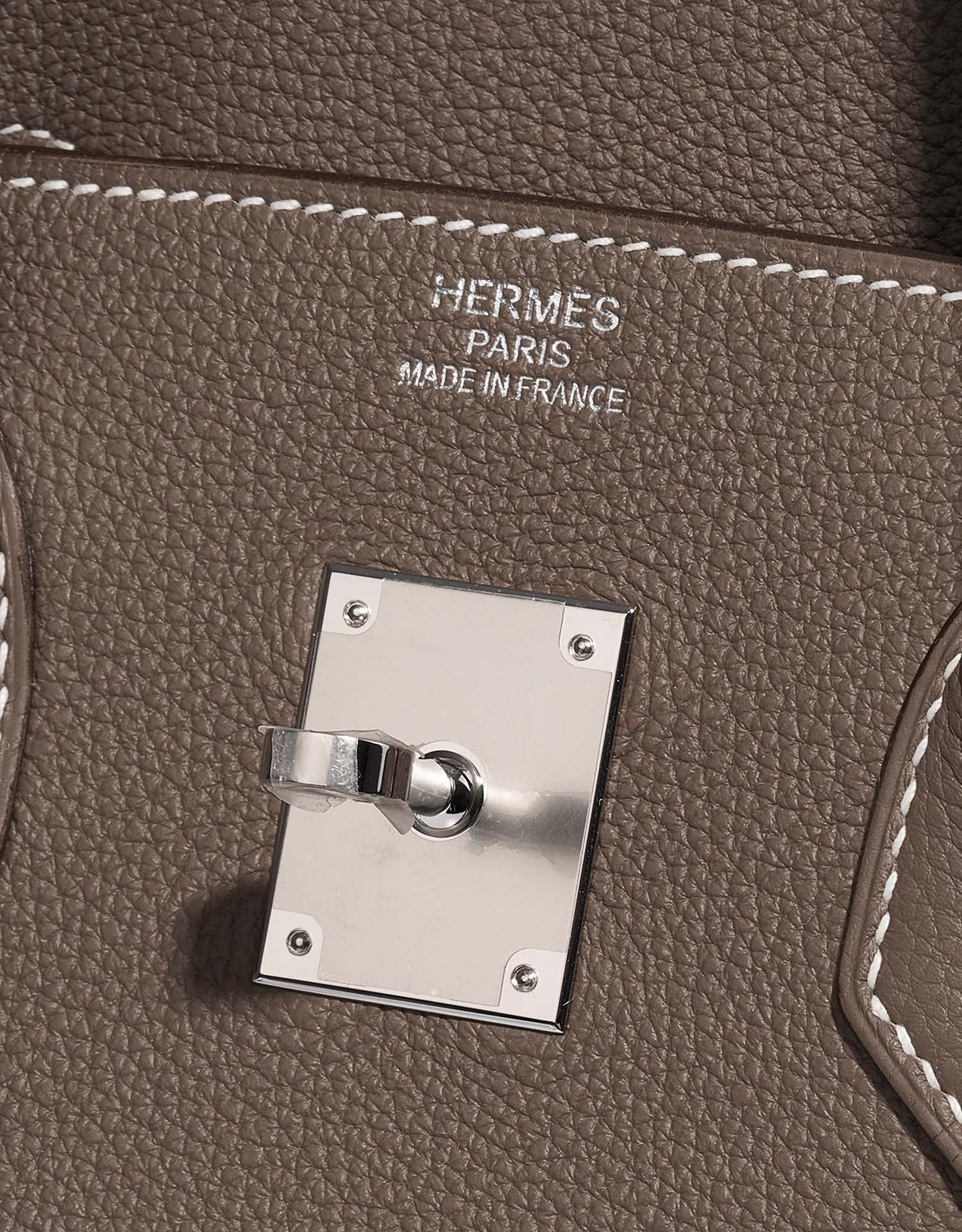 Hermes Birkin 35 Togo Azure handbag silver metal fittings C stamp in 2023