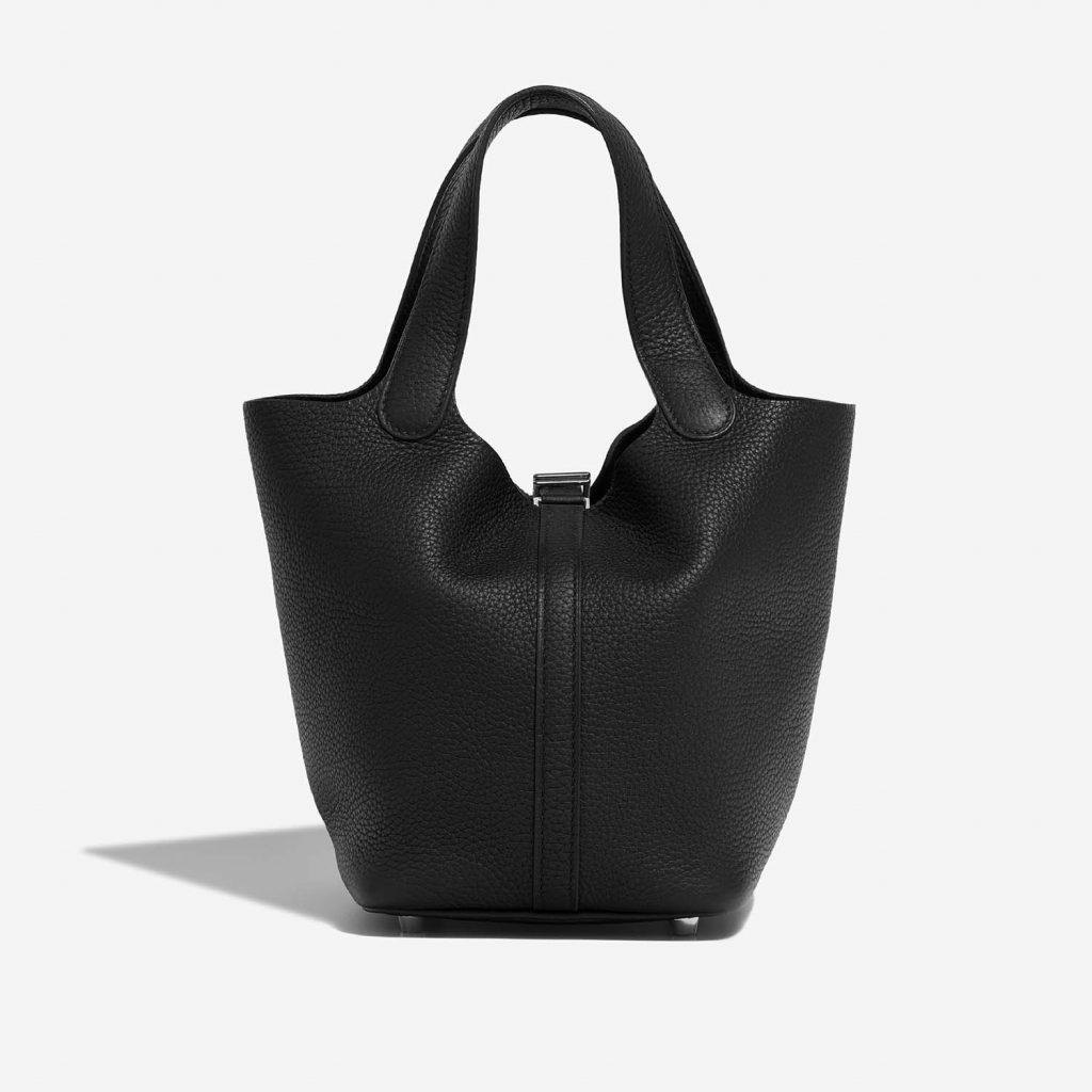 Hermès Picotin 18 Taurillon Clemence Black SACLÀB
