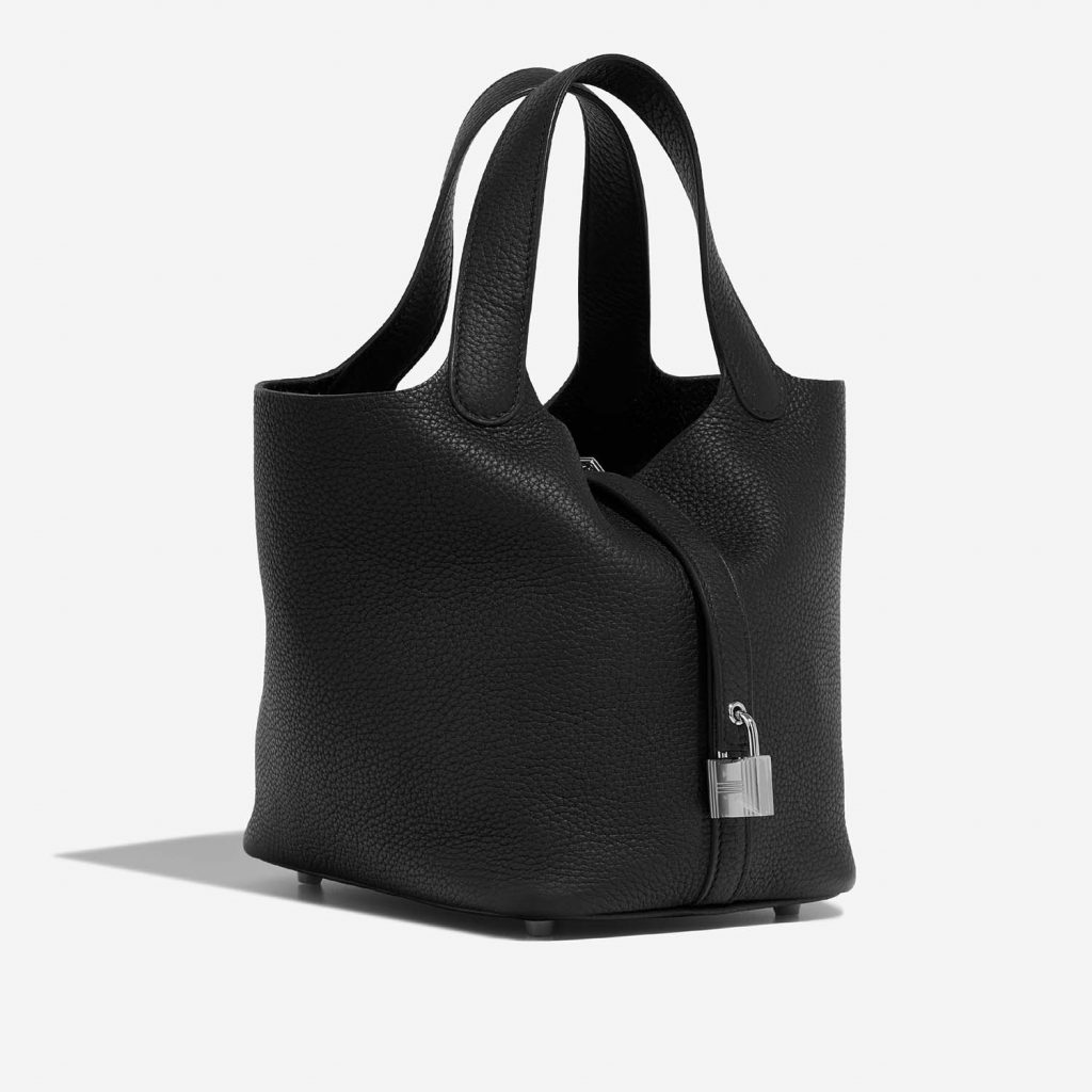 Hermès Picotin 18 Taurillon Clemence Black SACLÀB