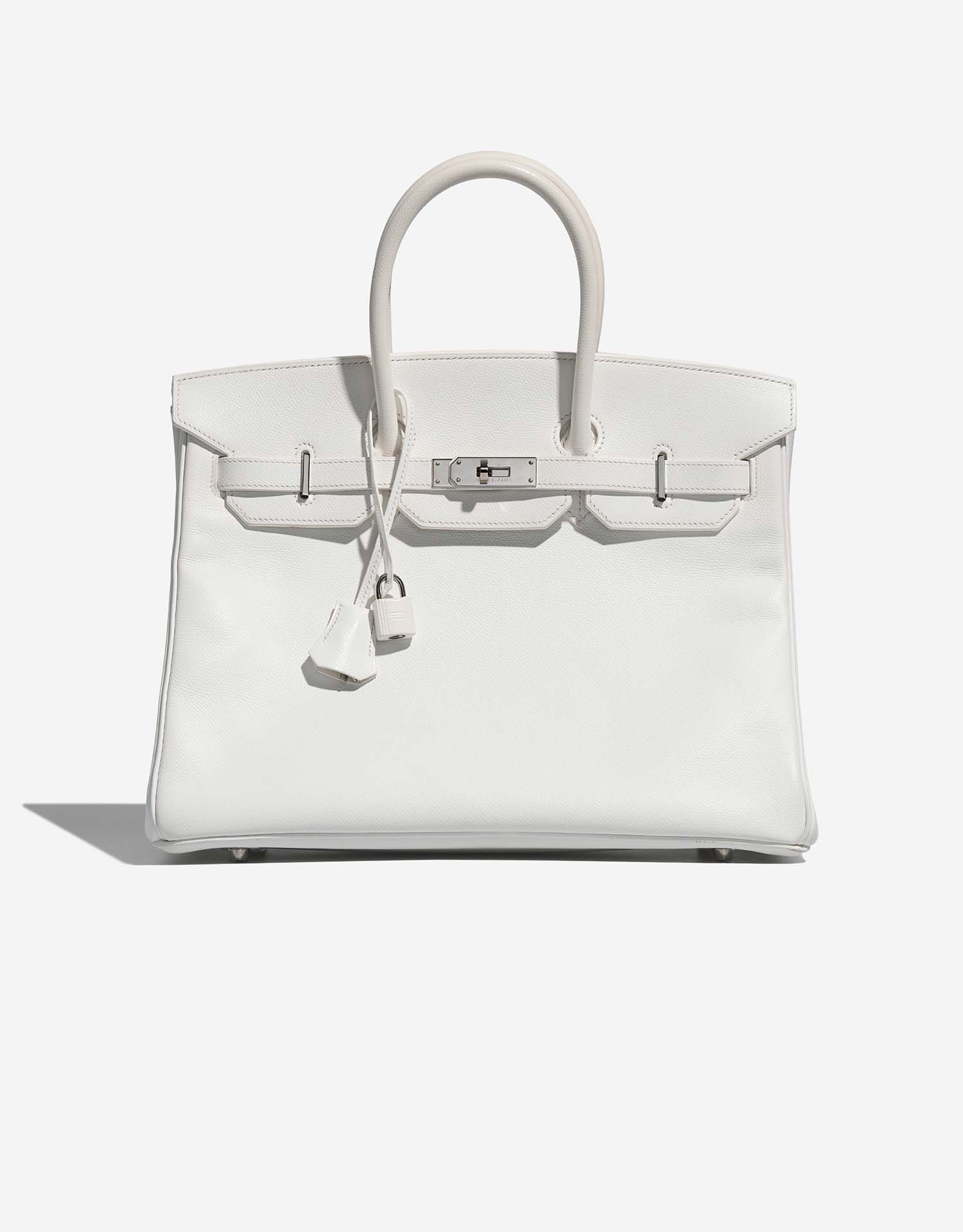 Hermes Birkin bag 35 White Epsom leather Silver hardware