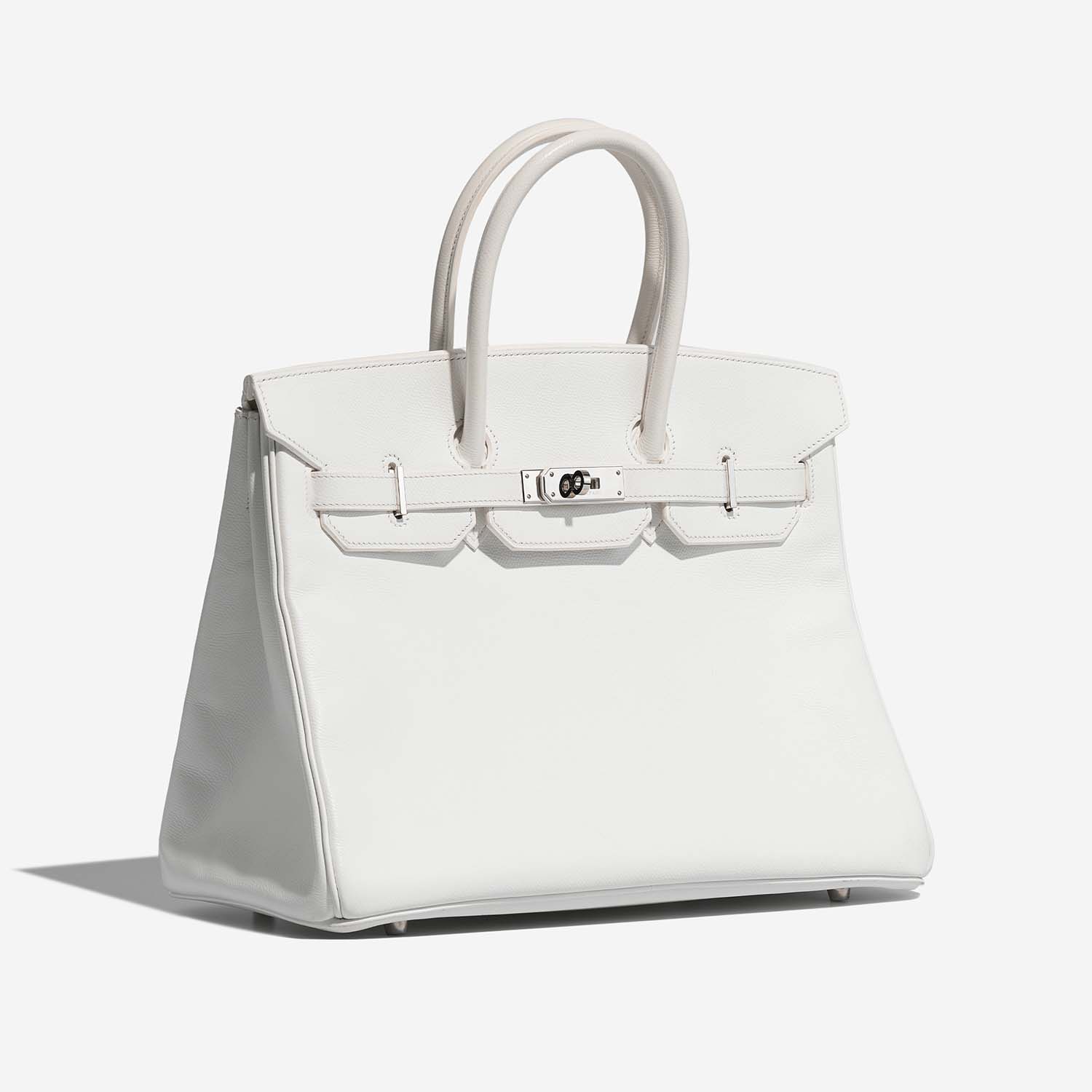 Hermès Birkin 35 White Side Front  | Sell your designer bag on Saclab.com
