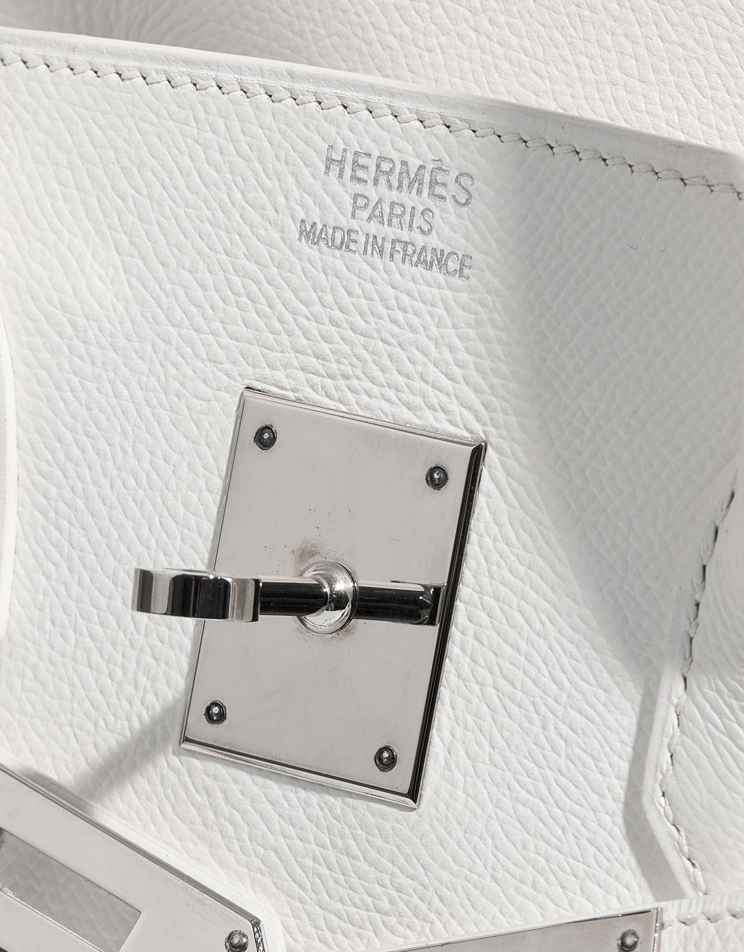 Hermès Birkin 35 White Logo  | Sell your designer bag on Saclab.com