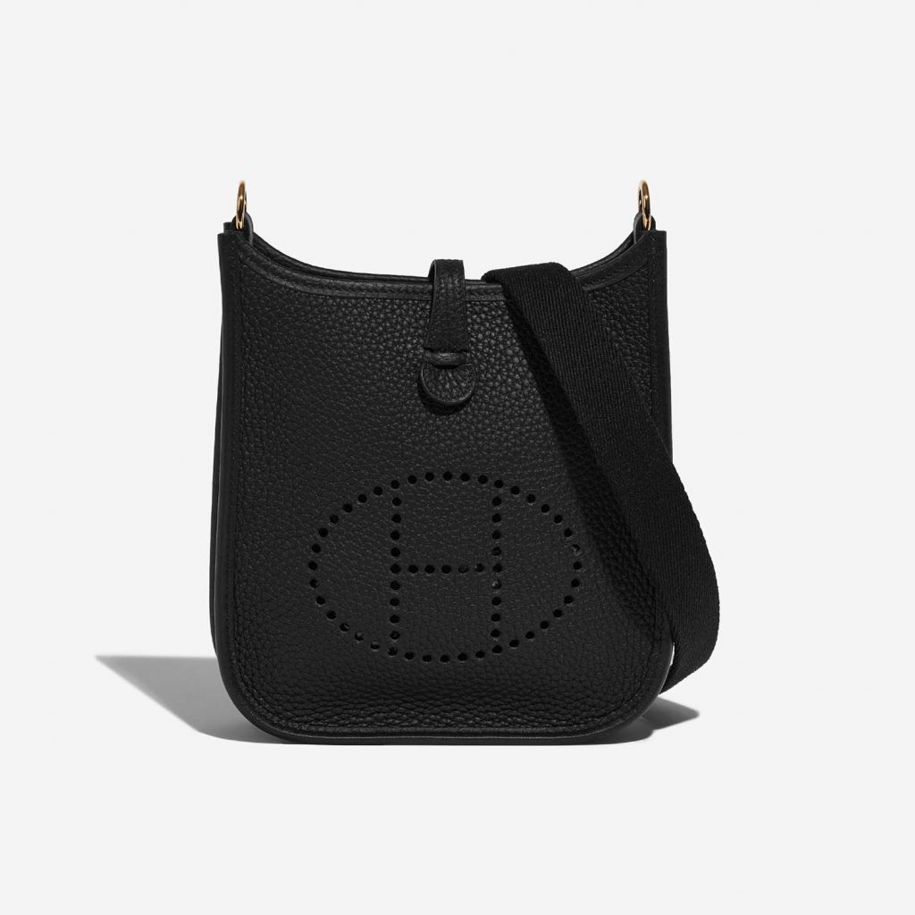 Hermès Evelyne 16 Taurillon Clemence Black SACLÀB