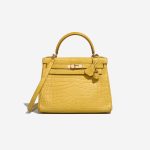 Hermès Kelly 28 JauneMimosa Front  | Sell your designer bag on Saclab.com