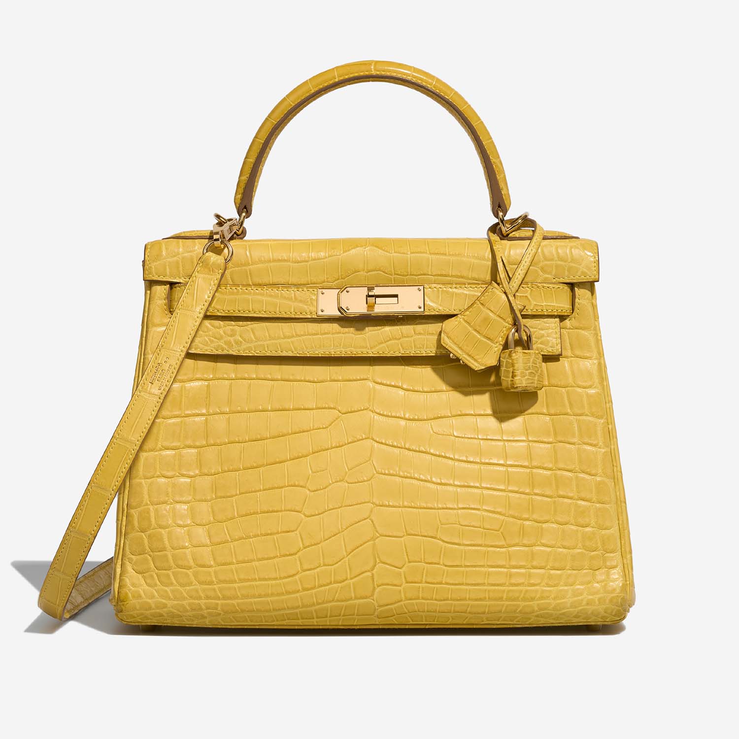 Hermès Kelly 28 JauneMimosa Front  | Sell your designer bag on Saclab.com