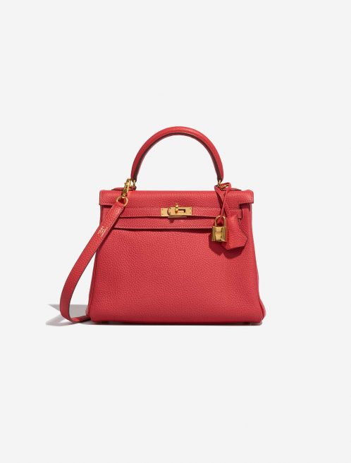Hermès Kelly 25 RougePivoine Front  | Sell your designer bag on Saclab.com