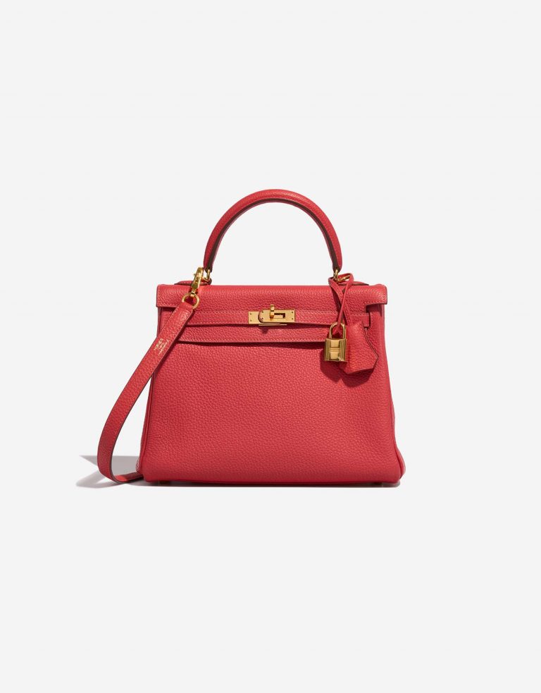 Hermès Kelly 25 RougePivoine Front  | Sell your designer bag on Saclab.com