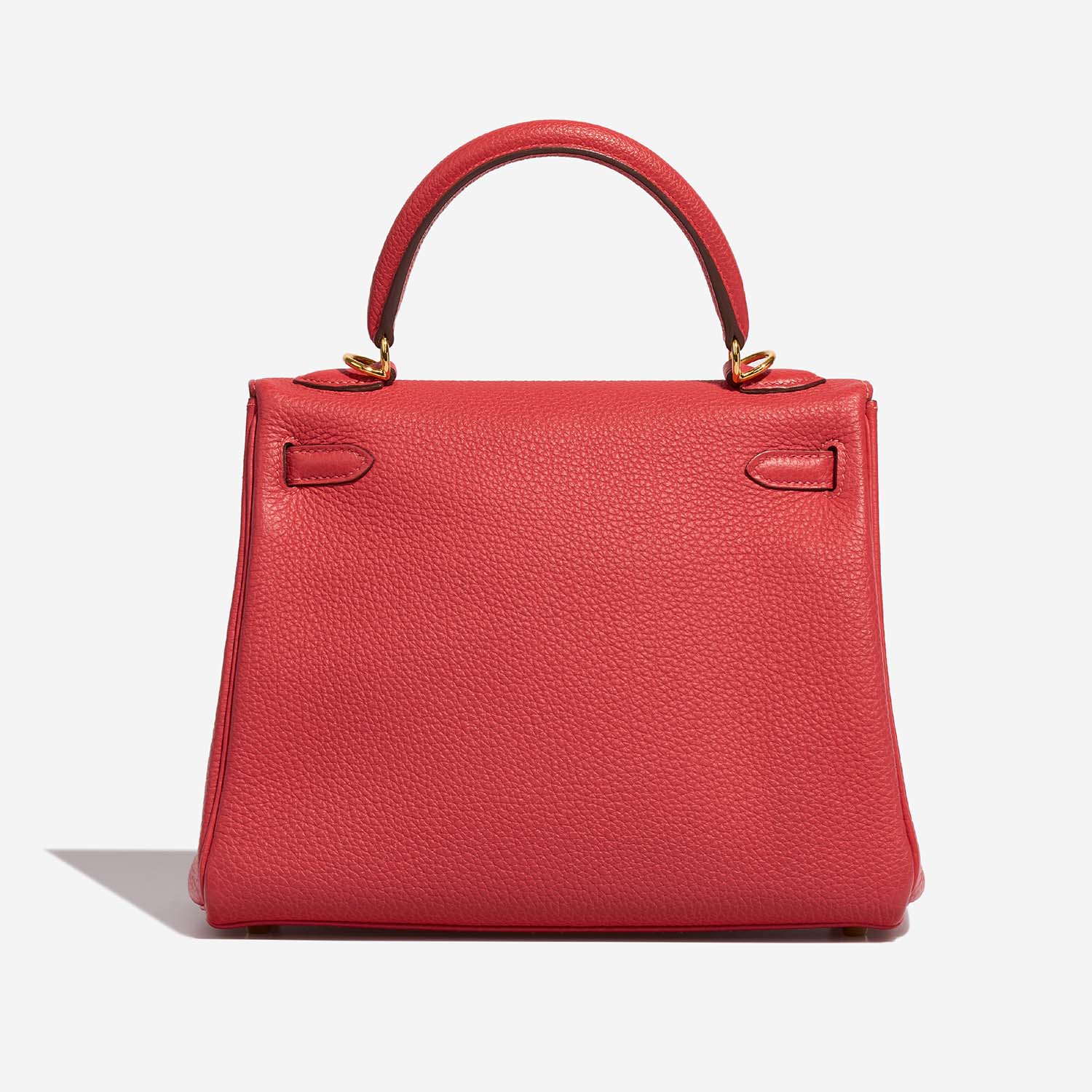 Hermès Kelly 25 RougePivoine Back  | Sell your designer bag on Saclab.com