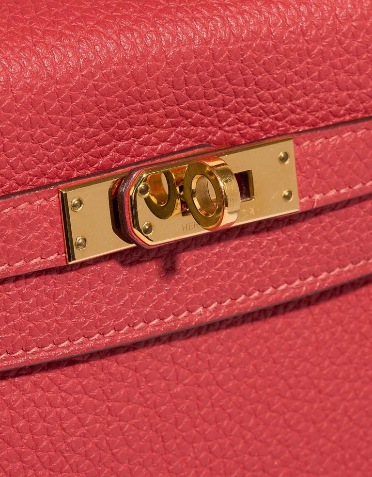 Hermès Kelly 25 RougePivoine Closing System  | Sell your designer bag on Saclab.com