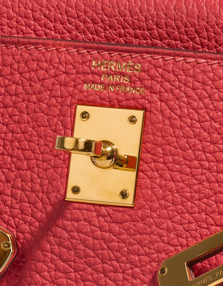 Hermès Kelly 25 RougePivoine Logo  | Sell your designer bag on Saclab.com