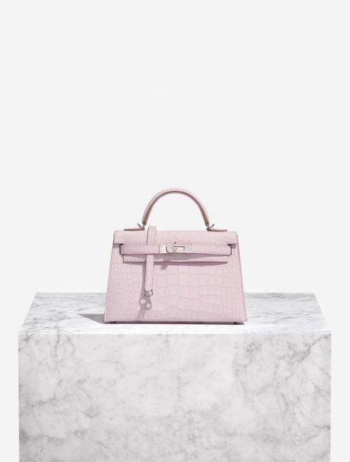 Hermès Kelly Mini MauvePale Front | Verkaufen Sie Ihre Designer-Tasche auf Saclab.com