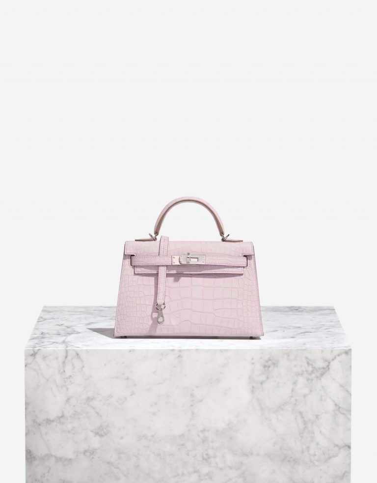 Hermès Kelly Mini MauvePale Front  | Sell your designer bag on Saclab.com