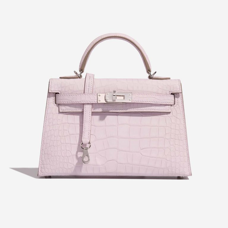 Hermès Kelly Mini MauvePale Front  | Sell your designer bag on Saclab.com