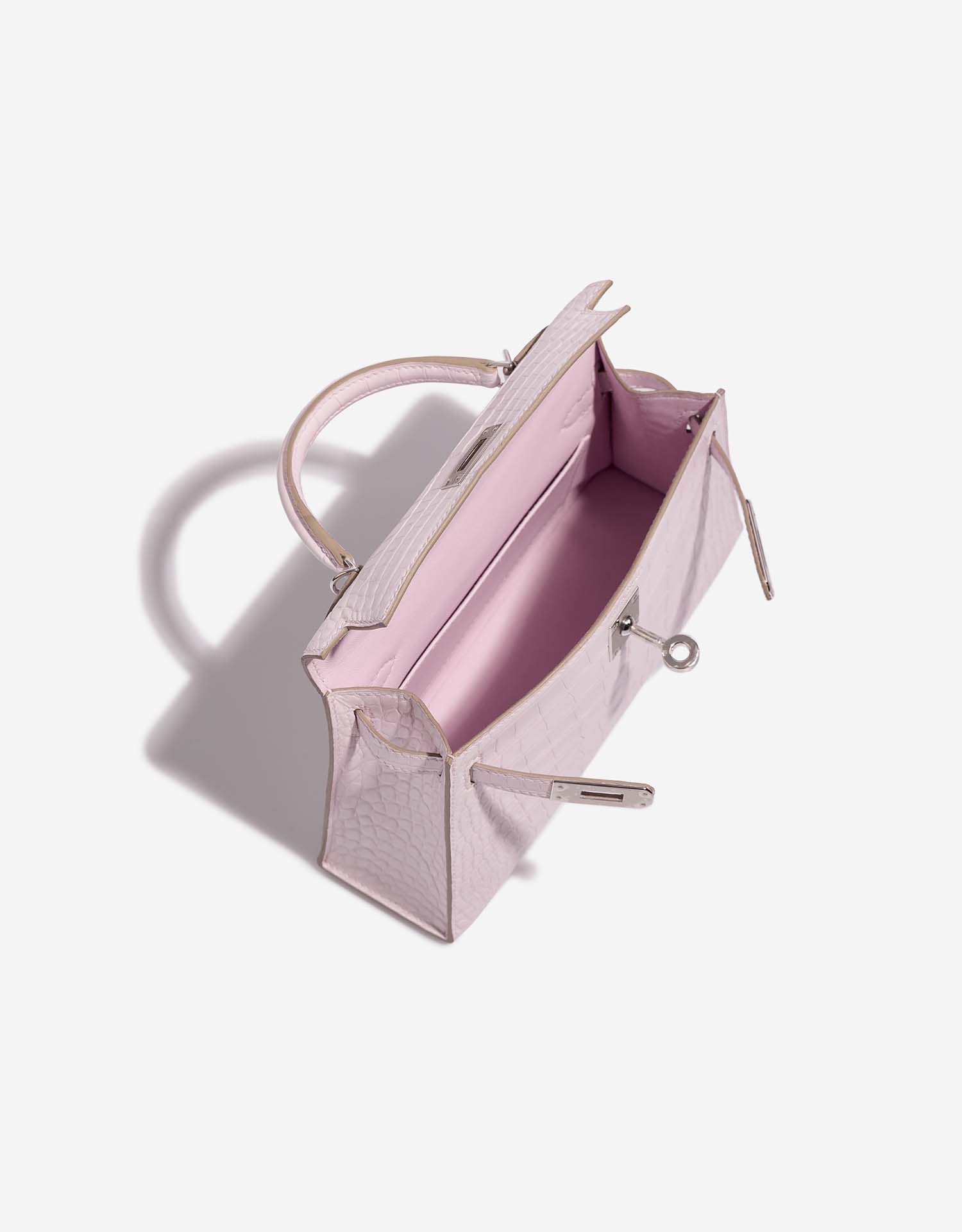Hermès Kelly Mini MauvePale Inside | Verkaufen Sie Ihre Designer-Tasche auf Saclab.com