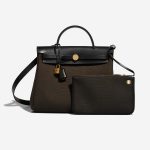 Hermès Herbag 31 Ebene-Black Front  | Sell your designer bag on Saclab.com