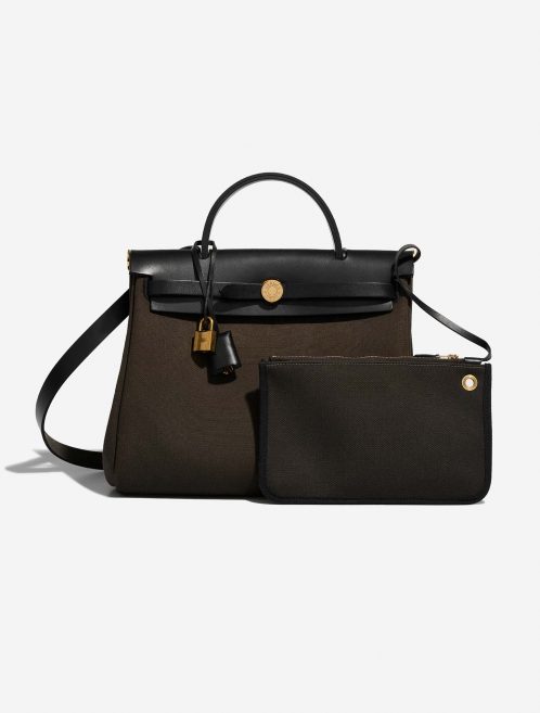 Hermès Herbag 31 Ebene-Black Front  | Sell your designer bag on Saclab.com