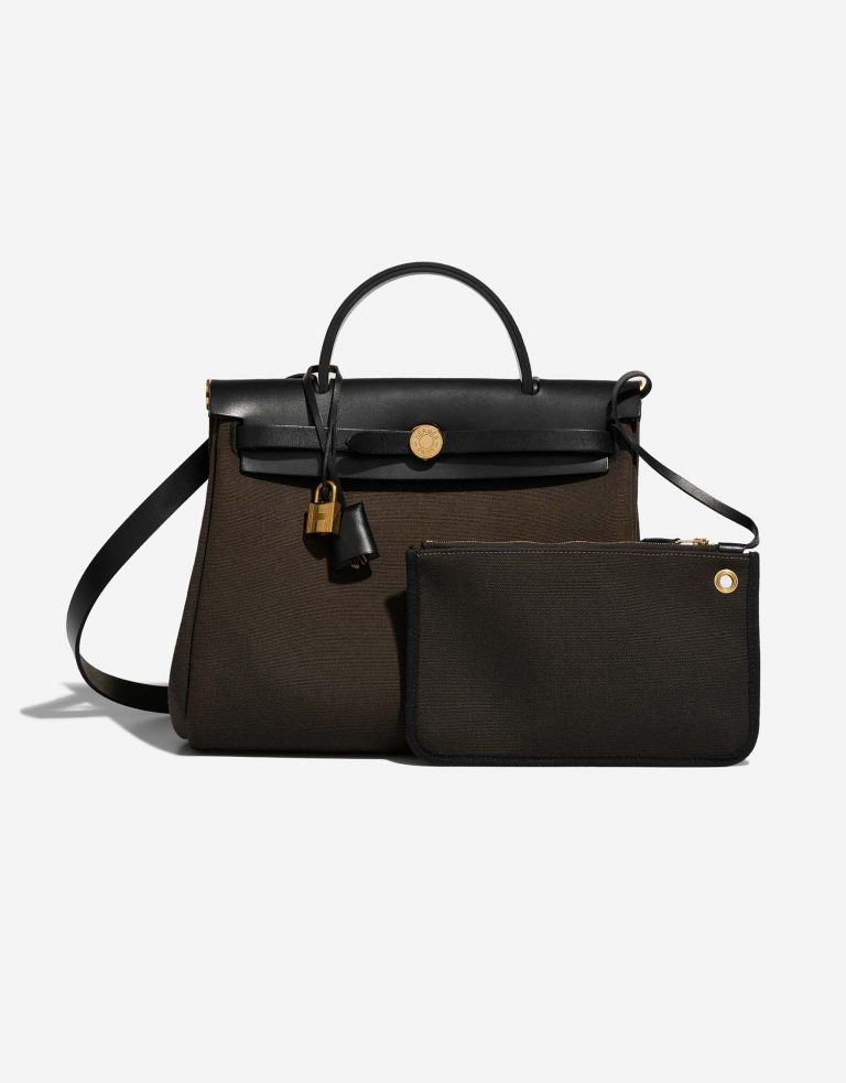 Hermès Herbag 31 Ebene-Black Front  | Sell your designer bag on Saclab.com