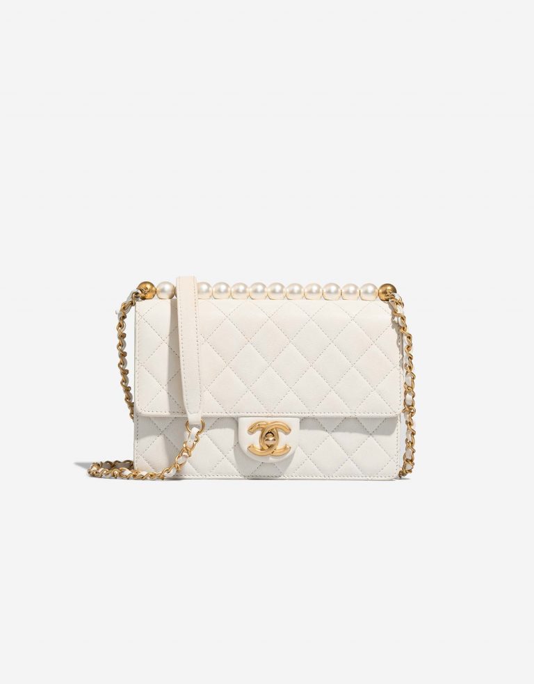 Chanel Timeless Pearls White Front  | Sell your designer bag on Saclab.com