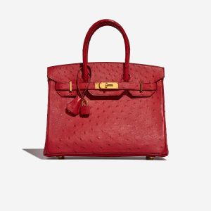 Hermès Birkin 30 RougeVif Front  | Sell your designer bag on Saclab.com