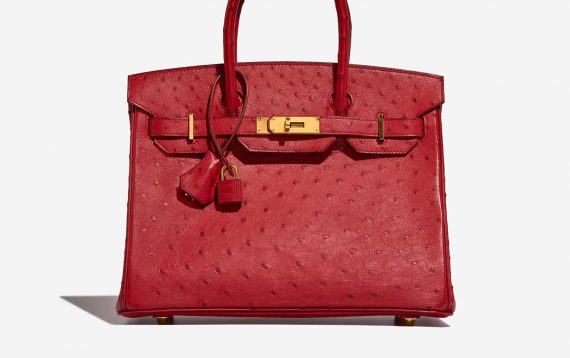 Hermès Birkin 30 RougeVif Front  | Sell your designer bag on Saclab.com