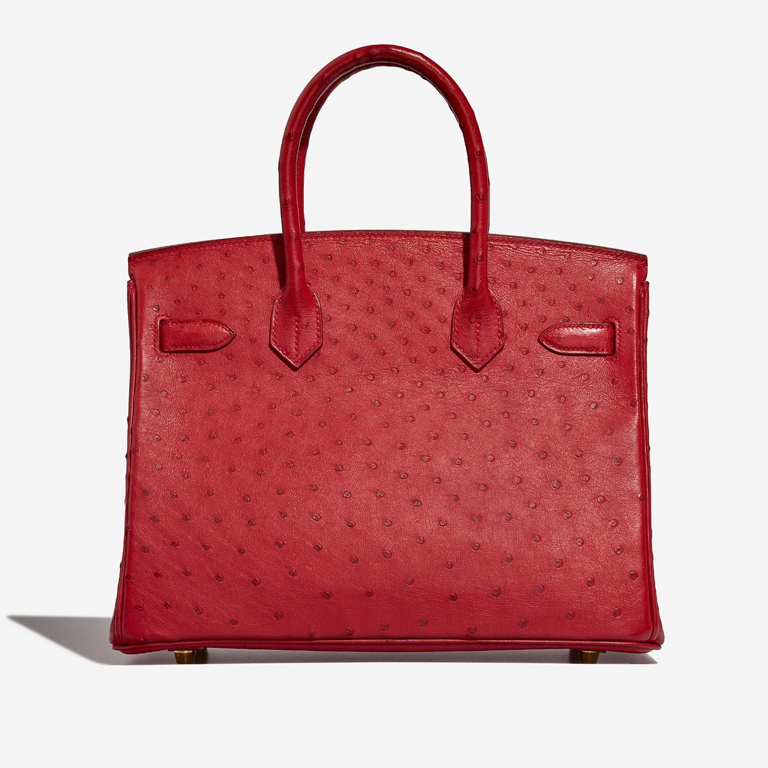 Hermès Birkin 30 RougeVif Back  | Sell your designer bag on Saclab.com
