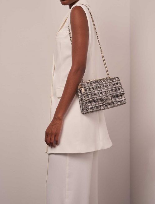 Chanel Timeless Medium Black-Beige Sizes Worn | Sell your designer bag on Saclab.com