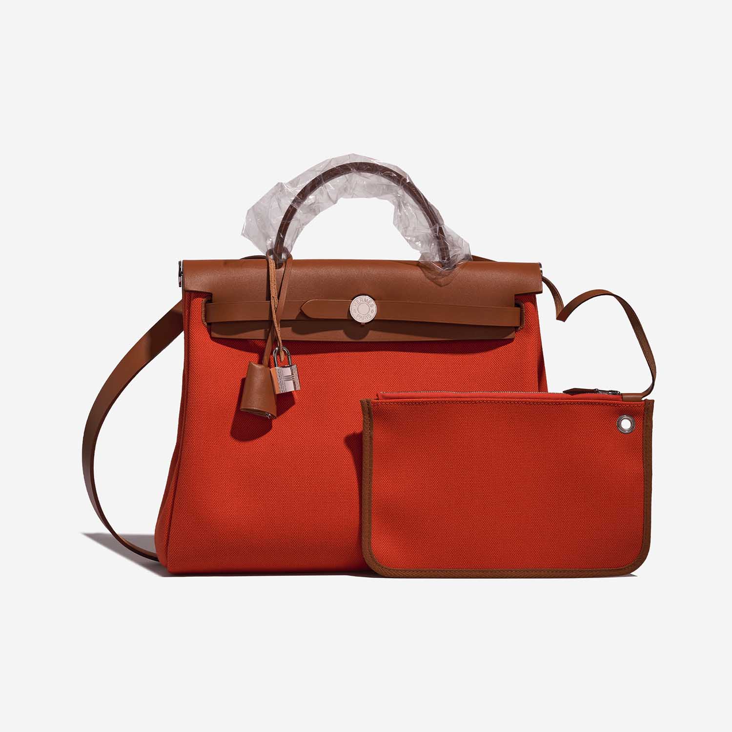 Hermès Herbag 31 Mecano-Fauve Front | Vendez votre sac de créateur sur Saclab.com