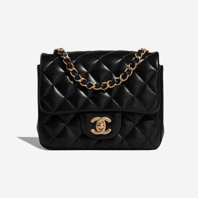 Chanel Timeless MiniRectangular Black Front  | Sell your designer bag on Saclab.com